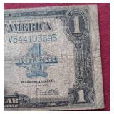 1923 Silver Certificate $1 "Horse Blanket" Note