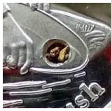 Awesome 1oz Silver Medallion With Placer Gold