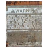 CAT RC60T Skid Steer Fork Lift Loader, Hours 4647