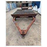 Heavy-duty Industrial or Farm flatbed Trailer. Steel grating platform 95” w x 120” d