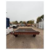 Heavy-duty Industrial or Farm flatbed Trailer. Steel grating platform 95” w x 120” d