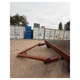 Heavy-duty Industrial or Farm flatbed Trailer. Steel grating platform 95” w x 120” d