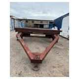Heavy-duty Industrial or Farm flatbed Trailer. Steel grating platform 95” w x 120” d