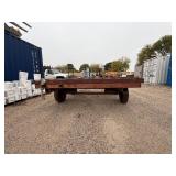 Heavy-duty Industrial or Farm flatbed Trailer. Steel grating platform 95” w x 120” d