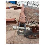 Heavy-duty Industrial or Farm flatbed Trailer. Steel grating platform 95” w x 120” d