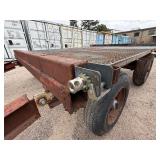 Heavy-duty Industrial or Farm flatbed Trailer. Steel grating platform 95” w x 120” d