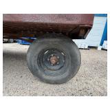 Heavy-duty Industrial flatbed Trailer: Steel deck with side edges for load containment