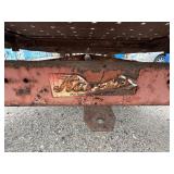 Heavy-duty Industrial flatbed Trailer: Steel deck with side edges for load containment