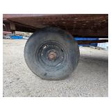 Heavy-duty Industrial flatbed Trailer: Steel deck with side edges for load containment