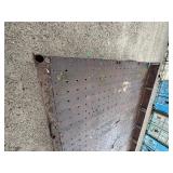 Heavy-duty Industrial flatbed Trailer: Steel deck with side edges for load containment