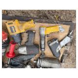 Pallet of corded power tools Dewalt, Milwaukee, Aircat, Ingersol-Rand, Gison Pneumatic, Skil and more