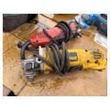 Pallet of power tools: Bosch & Dewalt Angle Grinders, Bosch & Makita rotary hammers, Makita drivers