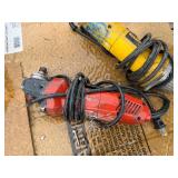 Pallet of power tools: Bosch & Dewalt Angle Grinders, Bosch & Makita rotary hammers, Makita drivers