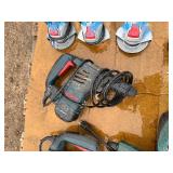 Pallet of power tools: Bosch & Dewalt Angle Grinders, Bosch & Makita rotary hammers, Makita drivers