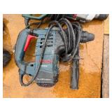 Pallet of power tools: Bosch & Dewalt Angle Grinders, Bosch & Makita rotary hammers, Makita drivers