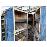 Wood gang box H 77” x 28 ½” x 48 ½”