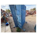 Wood gang box H 77” x 28 ½” x 48 ½”