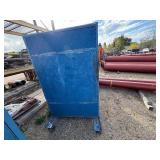 Wood gang box H 77” x 28 ½” x 48 ½”