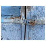 Wood gang box H 77” x 28 ½” x 48 ½”