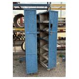 Wood gang box H 77” x 28 ½” x 48 ½”