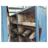 Wood gang box H 77” x 28 ½” x 48 ½”