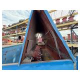 Metal storage jobbox H 56” x W 30 ½” x L 60 ½”