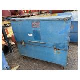 Metal storage jobbox H 56” x W 30 ½” x L 60 ½”