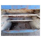 Metal storage jobbox H 56” x W 30 ½” x L 60 ½”