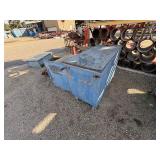 Metal workbench or tool cabinet with 2 drawers and 2 lower cabinet doors