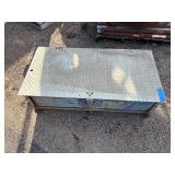 Metal covered storage job site box H 15” x W 26” x L 51”