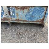 Metal covered storage job site box H 15” x W 26” x L 51”