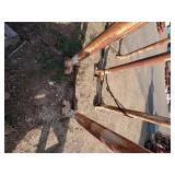 Steel pipe stand or industrial support frame.  H 80 ½” x 38” x 38”