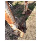 Steel pipe stand or industrial support frame.  H 80 ½” x 38” x 38”