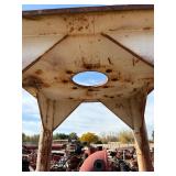 Steel pipe stand or industrial support frame.  H 80 ½” x 38” x 38”