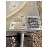 Centrifugal downblast exhaust fan with Dayton Blower Motor