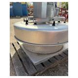 Centrifugal downblast exhaust fan with Dayton Blower Motor