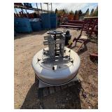 Centrifugal downblast exhaust fan with Dayton Blower Motor