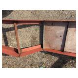 Universal attachment possibly to support pipes  L 9’ x W 22 ⅓” H 15”