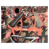 Steel pipe saddle support stand with elevated work height, H 54 ½” x L 61” x W 37”