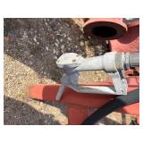 Steel pipe saddle support stand with elevated work height, H 54 ½” x L 61” x W 37”