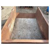 Steel material handling bin or drop box L 74” x W 50 ½” x H 30”