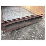 Steel material handling bin or drop box L 74” x W 50 ½” x H 30”