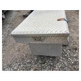 Aluminum truck bed tool box with dual-lid crossover L 69” x W 20” x H 21 ½”