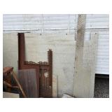 Coils of steel wire rope/cables and various sized sheets of steel or aluminum or open grate flats