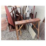 Coils of steel wire rope/cables and various sized sheets of steel or aluminum or open grate flats