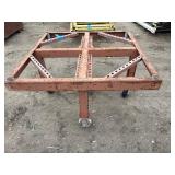 Heavy duty commercial support stand with castors or leveling feet. 48”l x 48”w x 26 ½”t