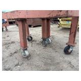 Heavy duty commercial support stand with castors or leveling feet. 48”l x 48”w x 26 ½”t