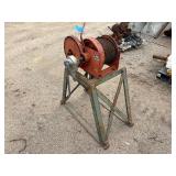 Thern Mechanical winch on a welded steel stand