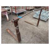 Steel forklift forks