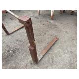 Steel forklift forks